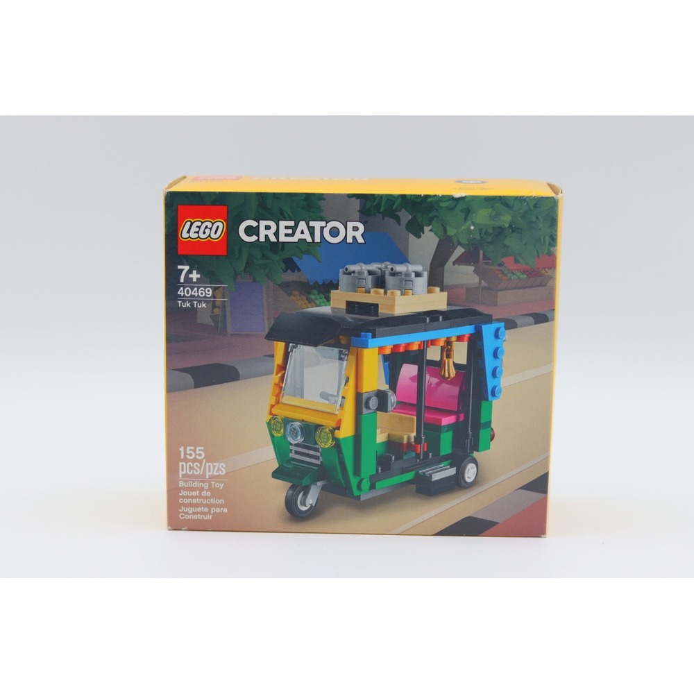 LEGO Creator 40469 Tuk Tuk Building Toy Set 155 Pieces New Sealed Rickshaw Taxi